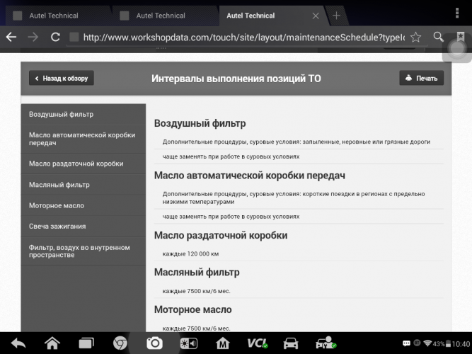 Подписка на техническую документацию Haynes PRO Tech Basic, сервисное обслуживание, жидкости, 1 год
