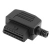 Штекер OBD2 (мама) разборный с боковым выводом кабеля