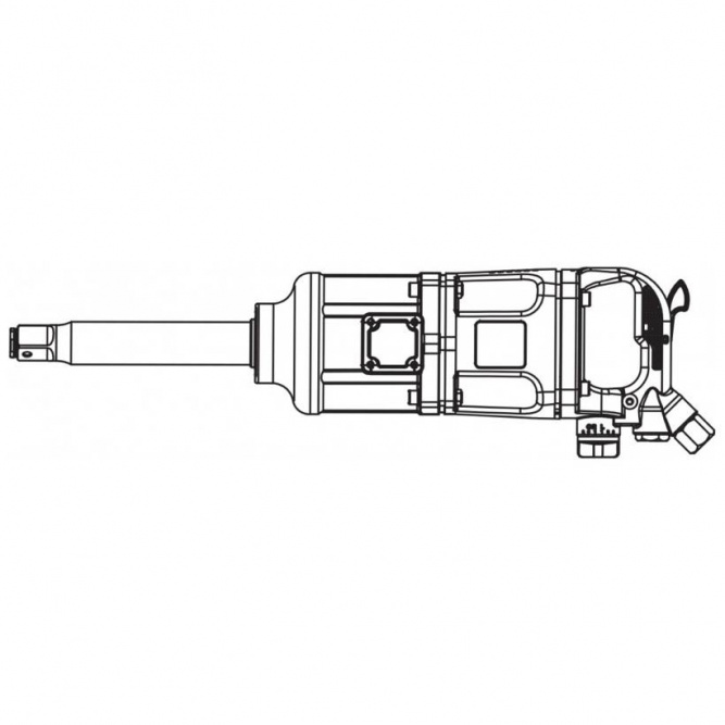 Пневматический гайковерт Thorvik AIWS124 1&amp;quot; 3600 об/мин 3260 Nm