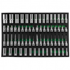 Набор глубоких тоцевых головок 3/8&amp;quot;DR и 1/2&amp;quot;DR, насадок, 66 предметов