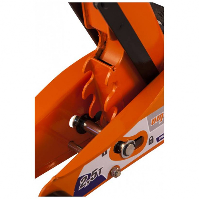 Домкрат подкатной с фиксатором OMBRA OHT225C в кейсе, 2.5 тонны, 140-387 мм