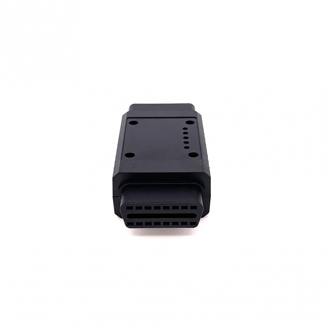 Корпус адаптера (переходника) OBD2 папа-мама с пинами разборный