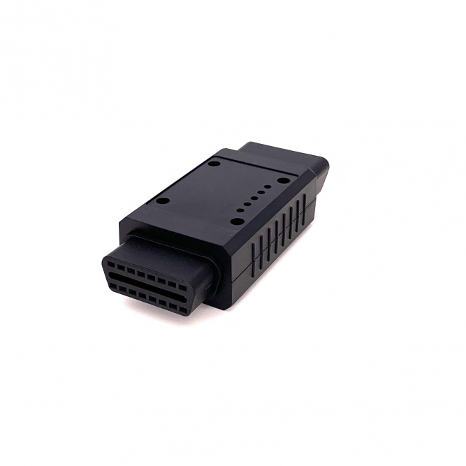 Корпус адаптера (переходника) OBD2 папа-мама с пинами разборный