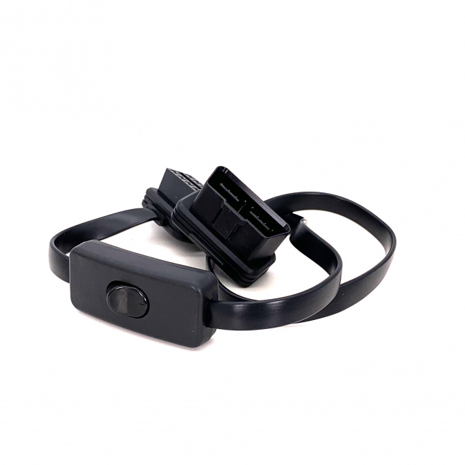 Удлинитель OBD2 60 см. с выключателем питания